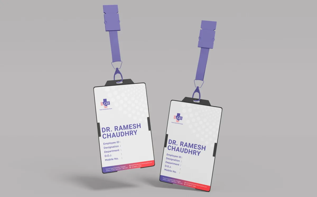 Id card mockup